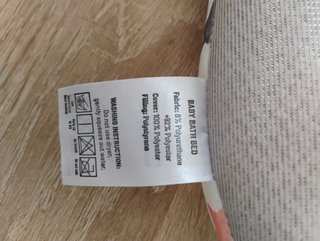 Cojín reductor para bañera de bebé