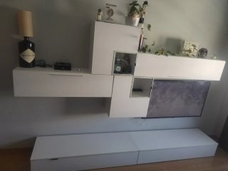 Mueble de salón moderno blanco