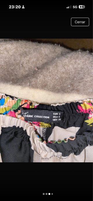 Pantalón Zara Estampado Multicolor