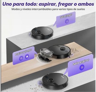 Robot aspirador friega suelo Monsga