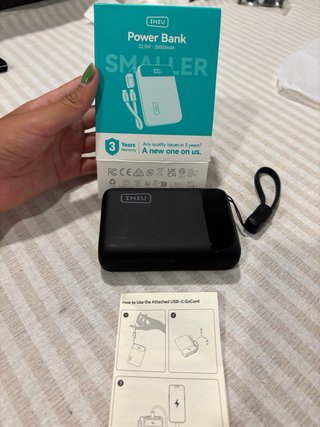 Batería Externa INUIU 20000mAh 22.5W Nuevo sin uso