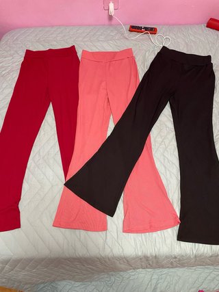 Pantalones acampanados 3 colores