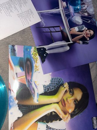 Olivia Rodrigo SOUR LP Light Blue Vinyl coleccion