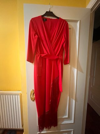 Vestido fiesta ROULE MODE rojo talla M