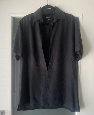 Camicia uomo lino manica corta XL