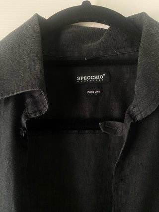 Camicia uomo lino manica corta XL