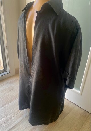 Camicia uomo lino manica corta XL