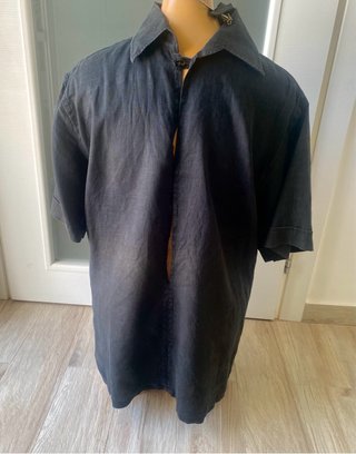 Camicia uomo lino manica corta XL