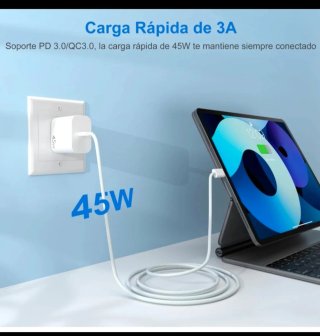 Cargador Rápido 45W USB-C