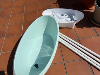 Bañera Luma bebé verde menta
