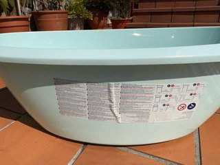 Bañera Luma bebé verde menta