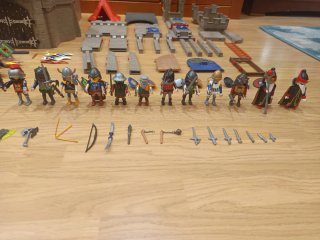 Lote Playmobil Medieval: piezas castillo y figuras