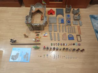 Lote Playmobil Medieval: piezas castillo y figuras