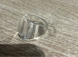 Anillo transparente mujer