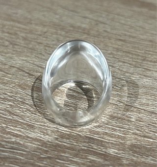 Anillo transparente mujer