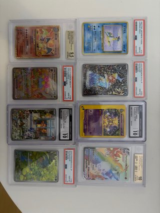 Cartas Pokémon gradeadas PSA y otros