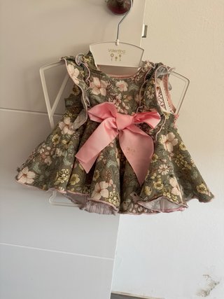Conjunto bebé niña cuadros rosa