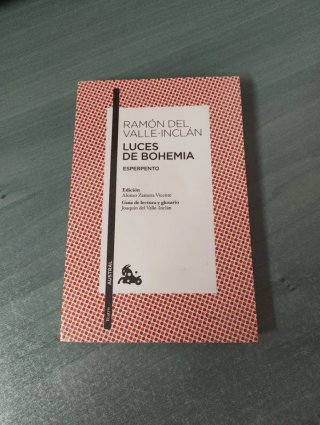 Libro: "Luces de bohemia", Ramón del Valle-Inclán