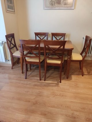 Mesa Roble Maciza Extensible