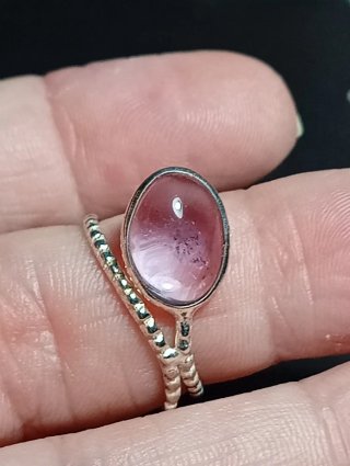 Anillo Plata Ley amatista
