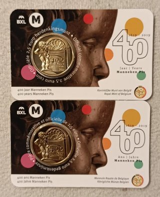 Belgica 2019 moneda 2,5€ BU Manneken Pis