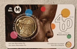 Belgica 2019 moneda 2,5€ BU Manneken Pis