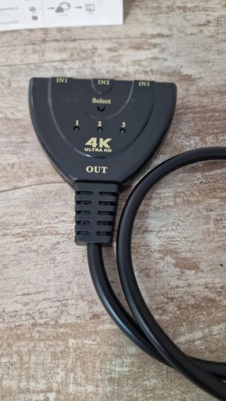Conmutador / Switch HDMI 3 en 1 (4K Ultra HD)