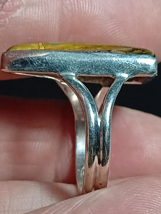 Anillo Plata Ley Ojo Tigre