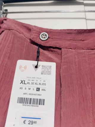 Pantalón Zara Capri Fluido Talla XL