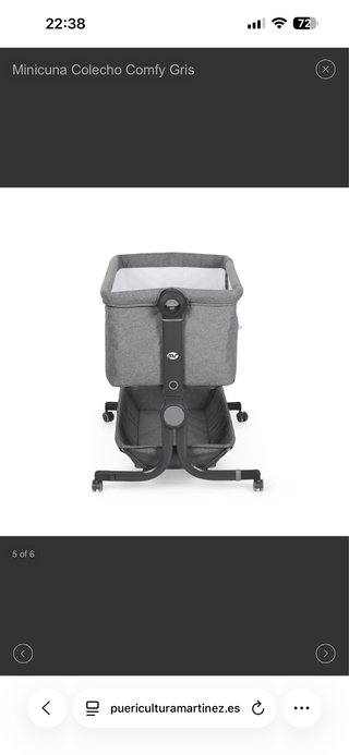 Minicuna Colecho Comfy Gris
