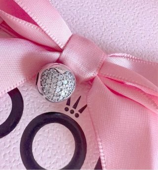 Clip Corazón Pave Cristal Blanco