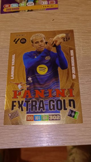 Cromo Panini Lamine Yamal Extra Gold