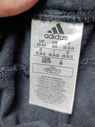 Pantalón Chándal Adidas Negro Talla XS