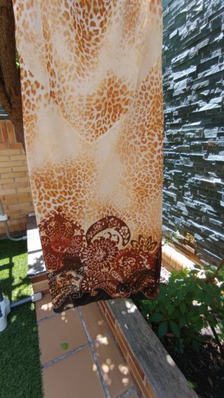 Vestido Zara Animal Print Midi