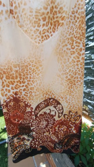 Vestido Zara Animal Print Midi