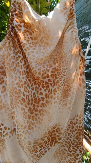 Vestido Zara Animal Print Midi