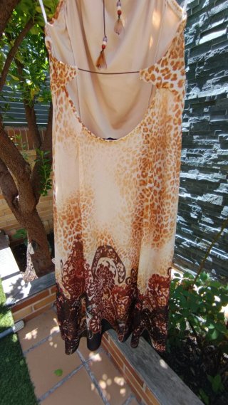 Vestido Zara Animal Print Midi