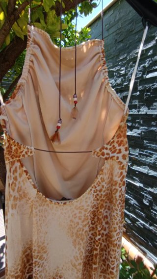 Vestido Zara Animal Print Midi
