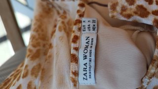 Vestido Zara Animal Print Midi