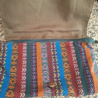 Bolso Clutch Tela Boho Chic Multicolor