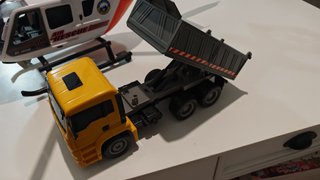 Helicóptero Dickie Toys + Camión MAN
