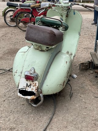 Vespa 125N manillar tubo 1956