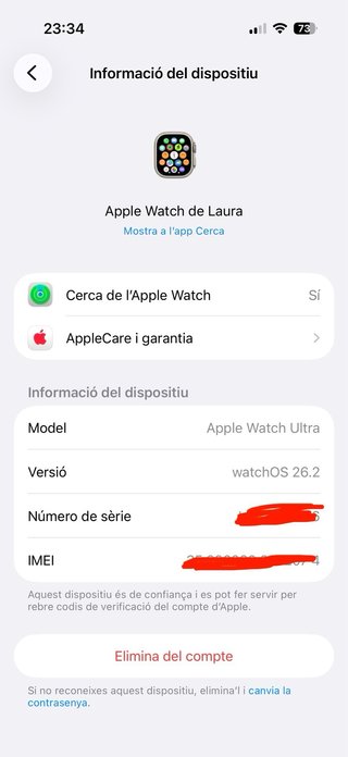Apple Watch Ultra Negro/Plateado 1ª Generación