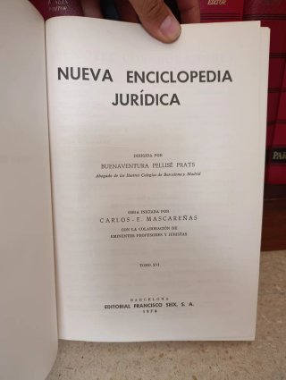 Nueva Enciclopedia Jurídica Seix - completa 20 tom