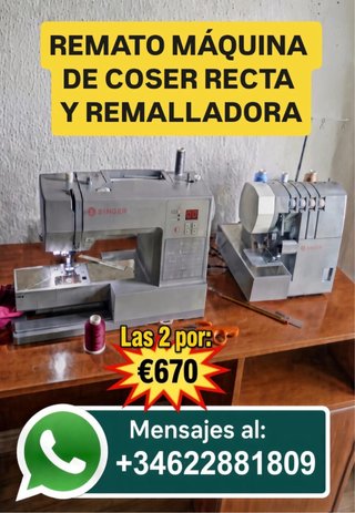 Máquina de coser y remalladora Singer