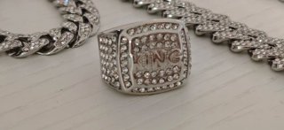Conjunto Collar, Pulsera y Anillo Hombre