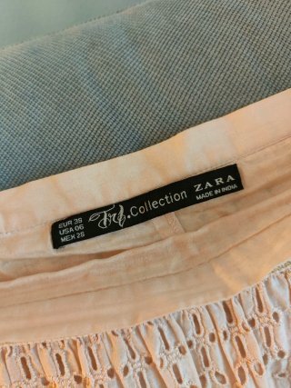 Falda Zara Beige Talla 38