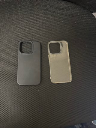 Funda Móvil Negra y Transparente