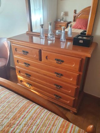 Dormitorio completo rústico madera
