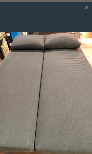 Sofá Cama IKEA 3 Plazas Gris
